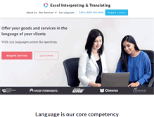 Tablet Screenshot of excelinterpreting.com